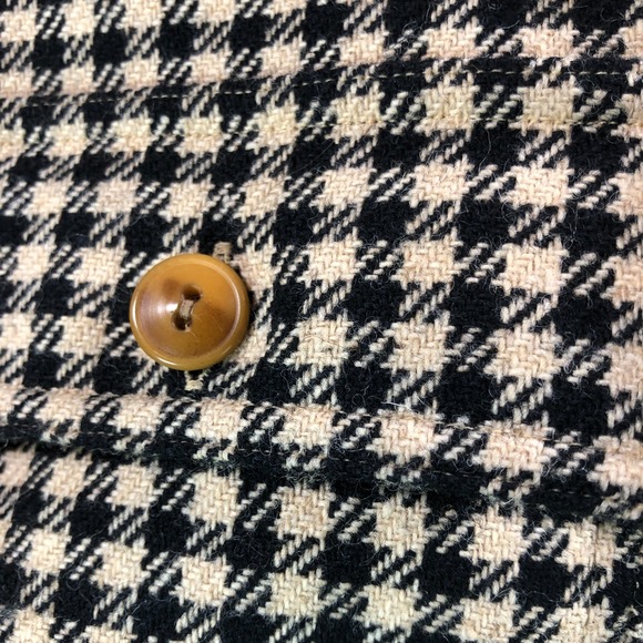 RRL Ralph Lauren Shirt Mens XL Beige Houndstooth Wool Elbow Patch Made In USA - Picture 13 of 15